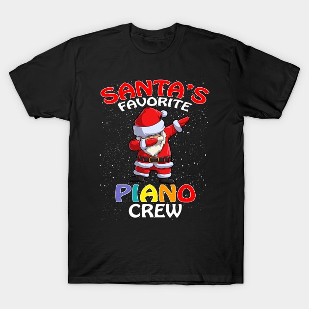 Santas Favorite Piano Crew Teachers Christmas Matc T-Shirt by intelus